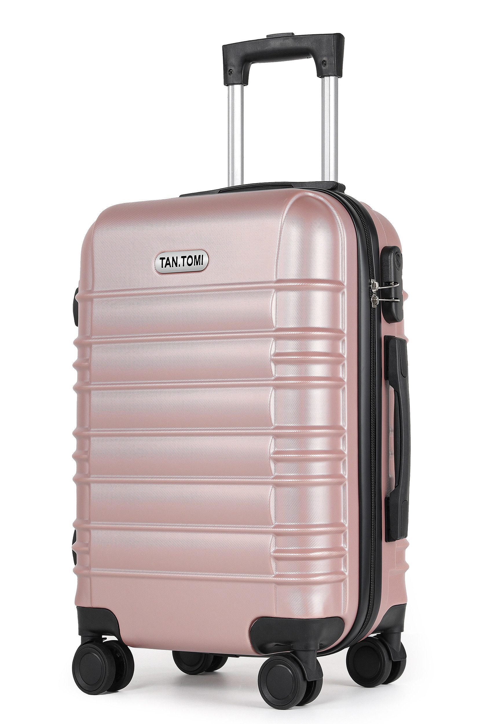 TAN.TOMI Hartschalen-Trolley Reisekoffer Trolley Großer Koffer Handgepäck Hartschale aus ABS, 4 Rollen, Trolley Handgepäck Große Kapazität mit 4 Rollen und Zahlenschloss