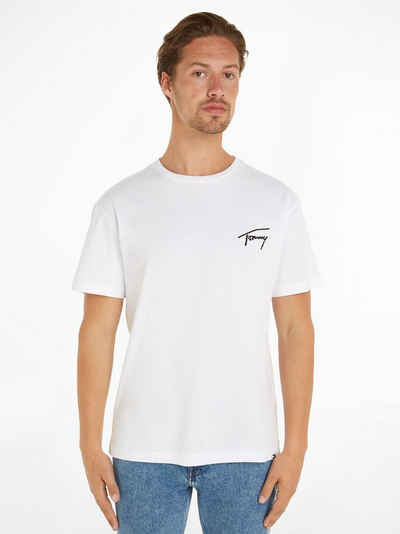 Tommy Jeans T-Shirt TJM REG SIGNATURE TEE EXT mit aufgesticktem Signatur-Logo