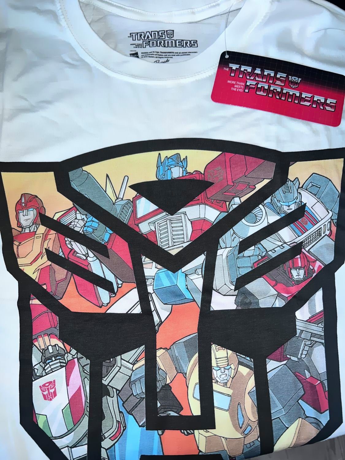 Transformers Print-Shirt TRANSFORMERS T-Shirt weiß Autobot Shield S M XL XXL