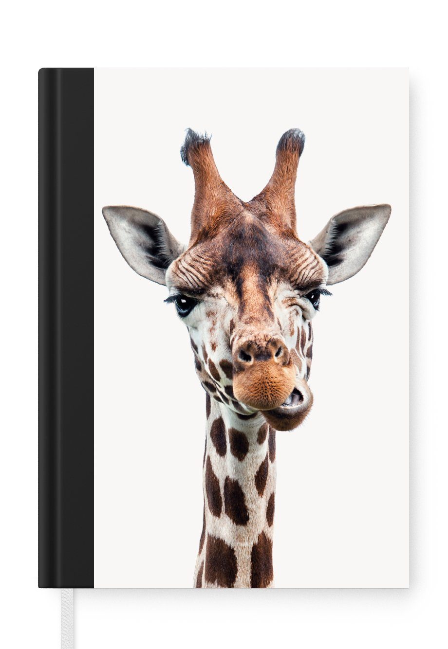 MuchoWow Notizbuch 98 Tagebuch, - - Merkzettel, Haushaltsbuch Mädchen, Kopf - Giraffe Journal, - Kind - Porträt Tiere Seiten, Notizheft, Jungen - A5