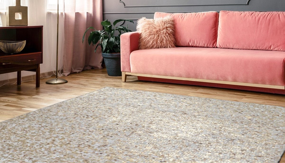 calo-deluxe Fellteppich Vezzana 615, rechteckig, Höhe: 5 mm, echtes Rinderfell, Wohnzimmer