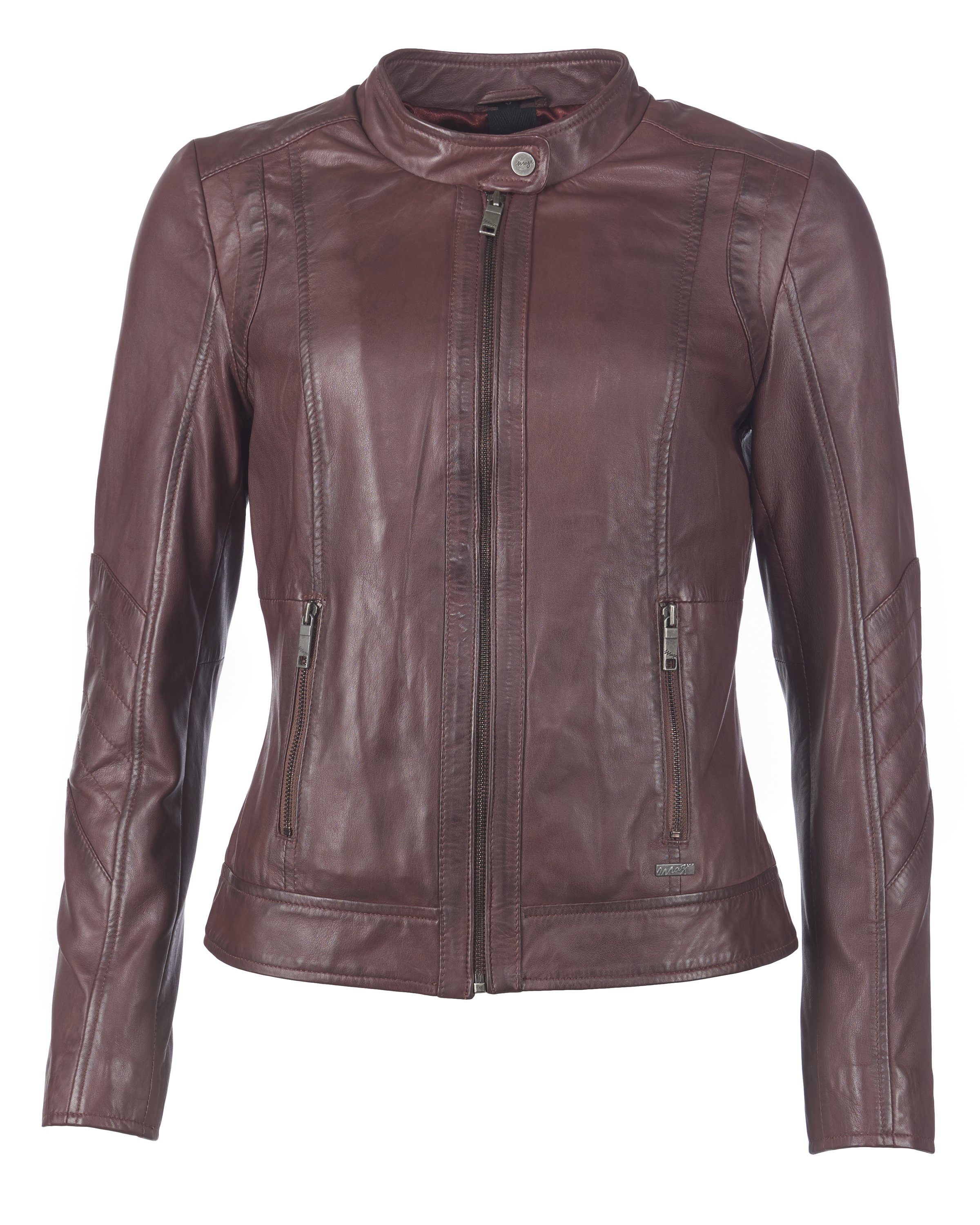 Maze mahagony Lederjacke Marcie