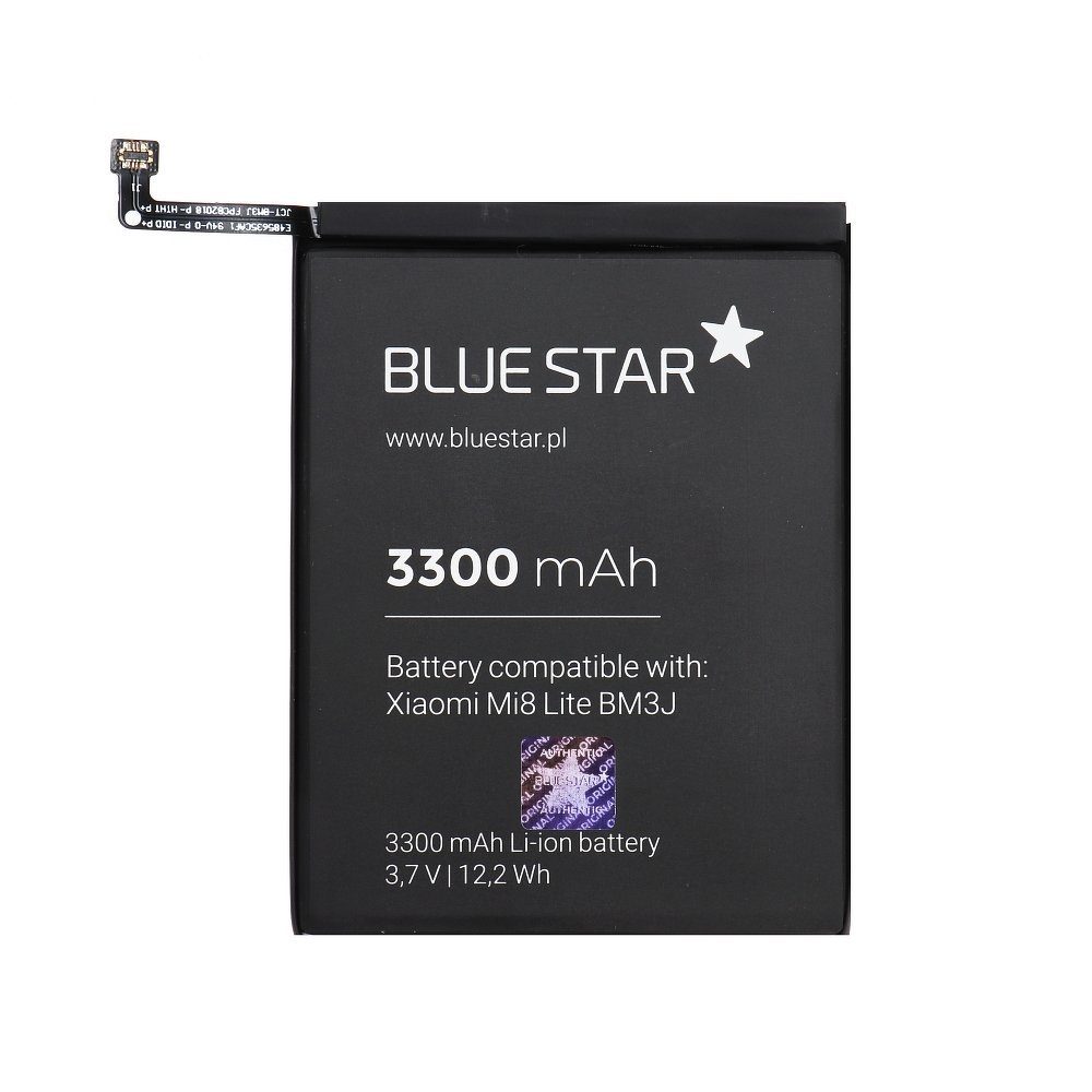 BlueStar Accu Akku XIAOMI Batterie Li-lon mit Austausch BM3J kompatibel LITE 3300mAh Ersatz Mi8 Smartphone-Akku
