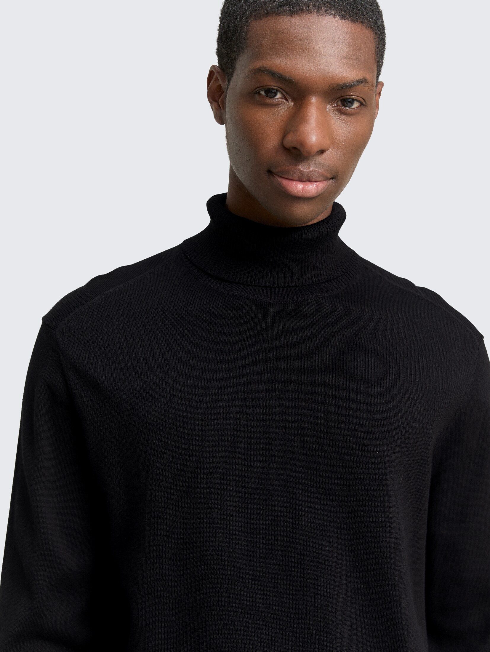 TOM TAILOR Denim Strickpullover Pullover & Strickjacken Rollkragenpullover aus Baumwolle