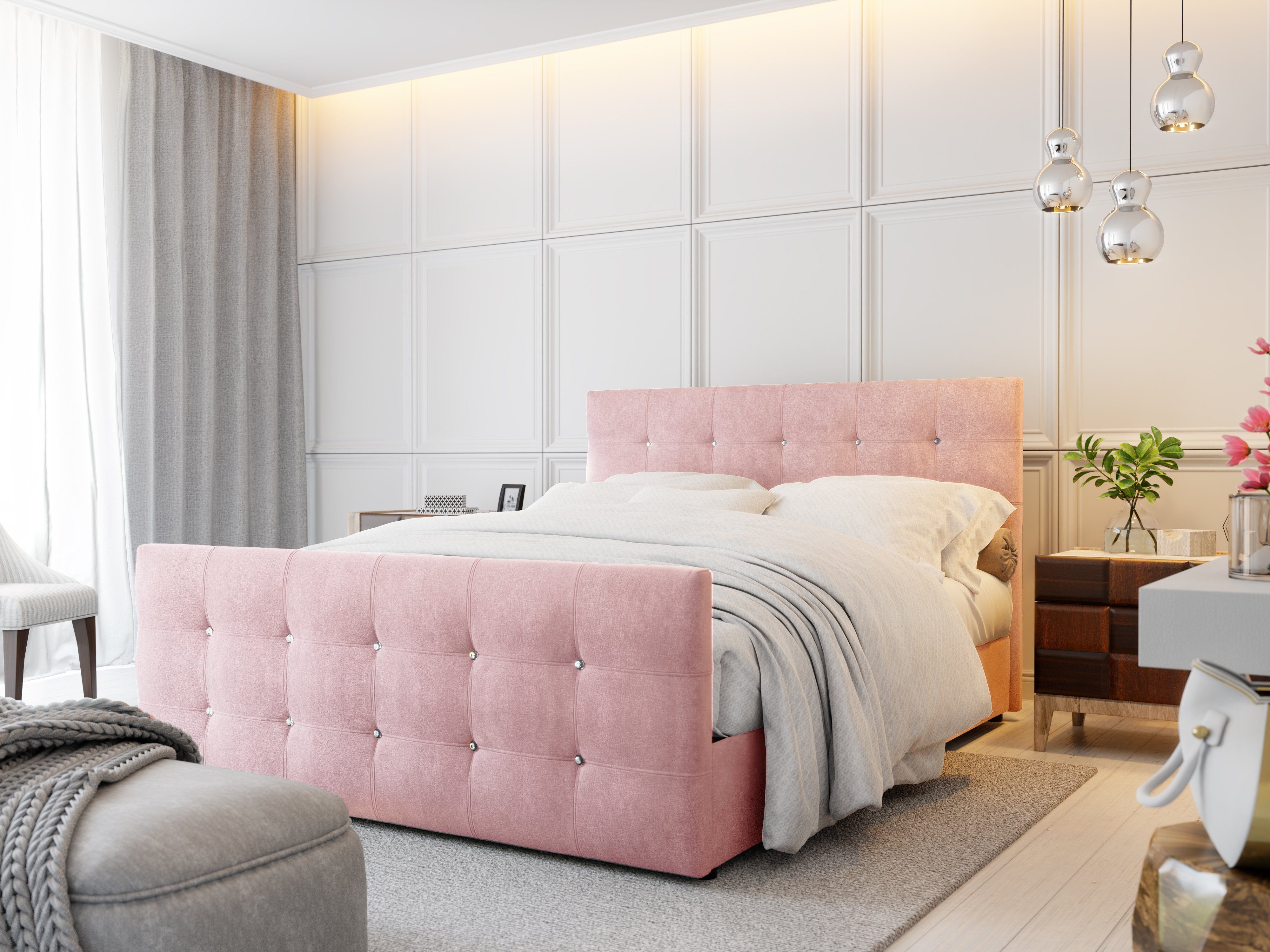 yourhouse24 Boxspringbett Cleo mit 2 Bettkästen, günstig online kaufen
