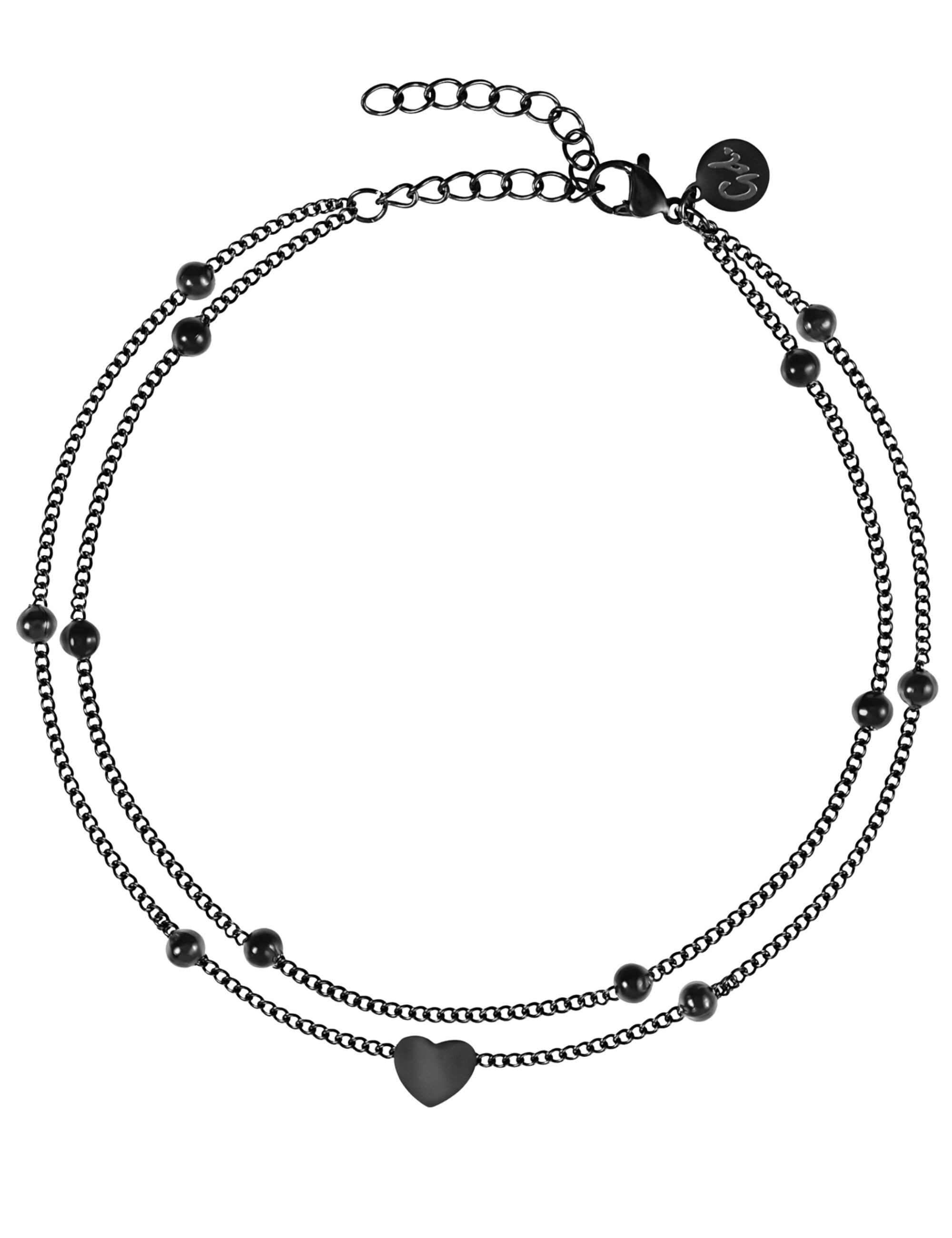 GOOD.designs Fußkette mit Anhänger (1-tlg), mit Herz-Anhänger