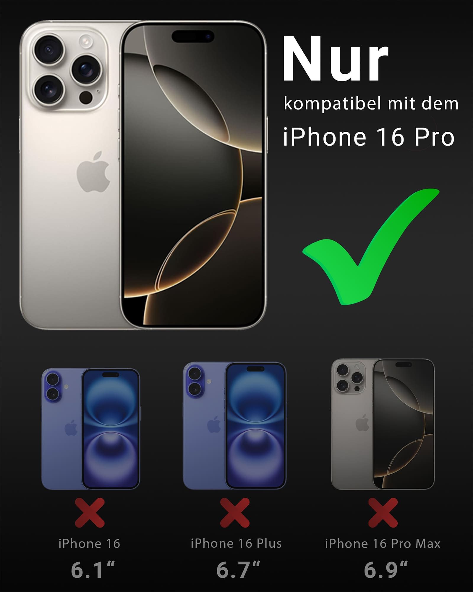 GreenHec Handyhülle Hülle + Panzerfolie iPhone 17 16 15 14 13 12 Pro Max MagSafe Magnet 9H 7 Zoll, Air Handy Displayschutzglas Sichtschutz Stoßfest Transparent Kratzfest