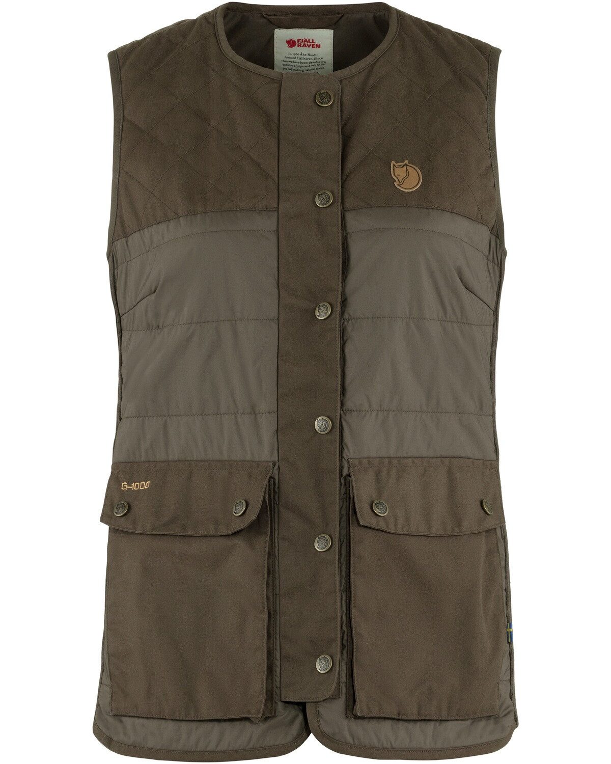 Jagdweste Damen Weste Forest Wool Padded