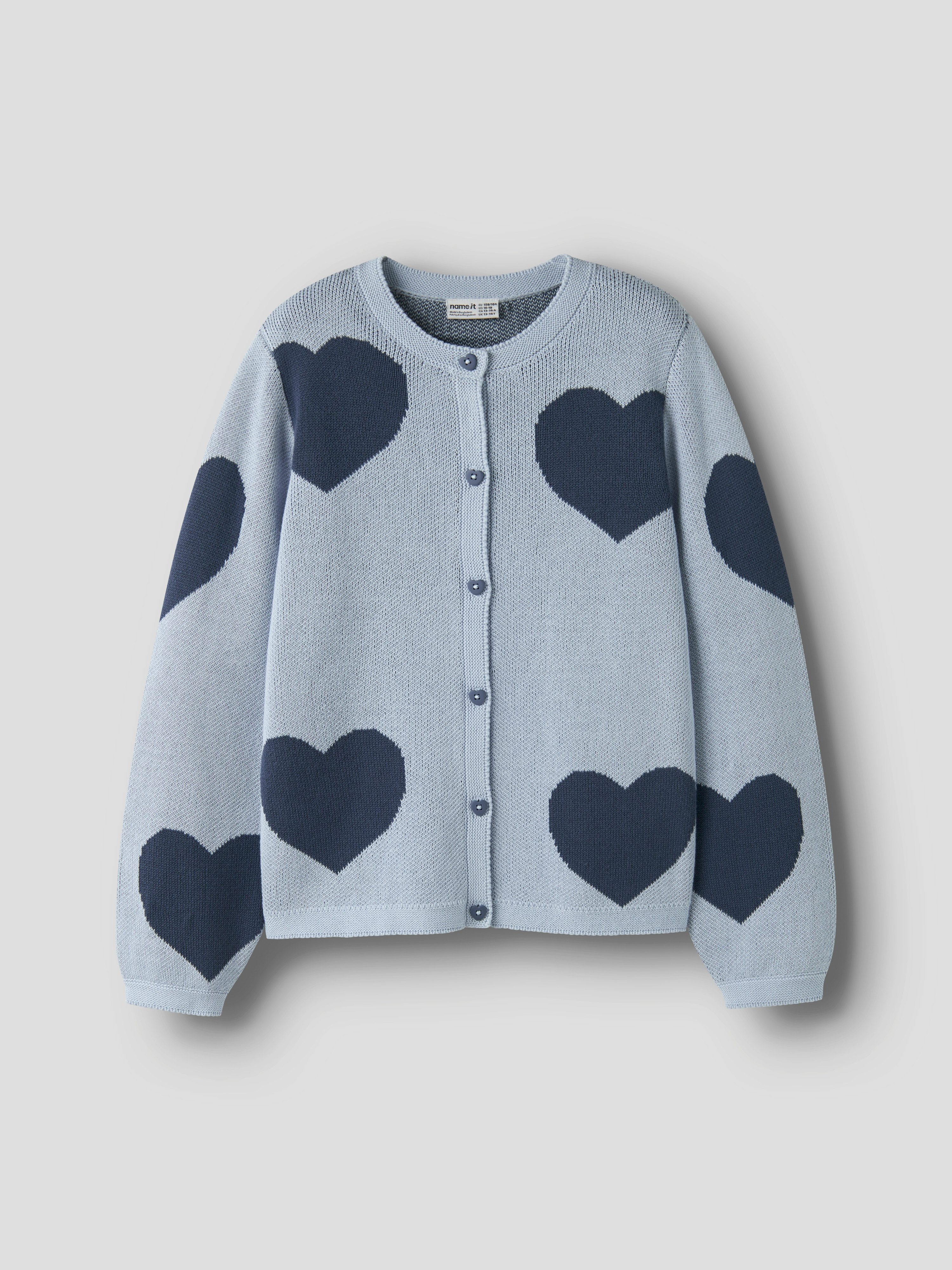 Name It Strickjacke NKFLIANAX LS KNIT CARD Baumwolle, regular fit