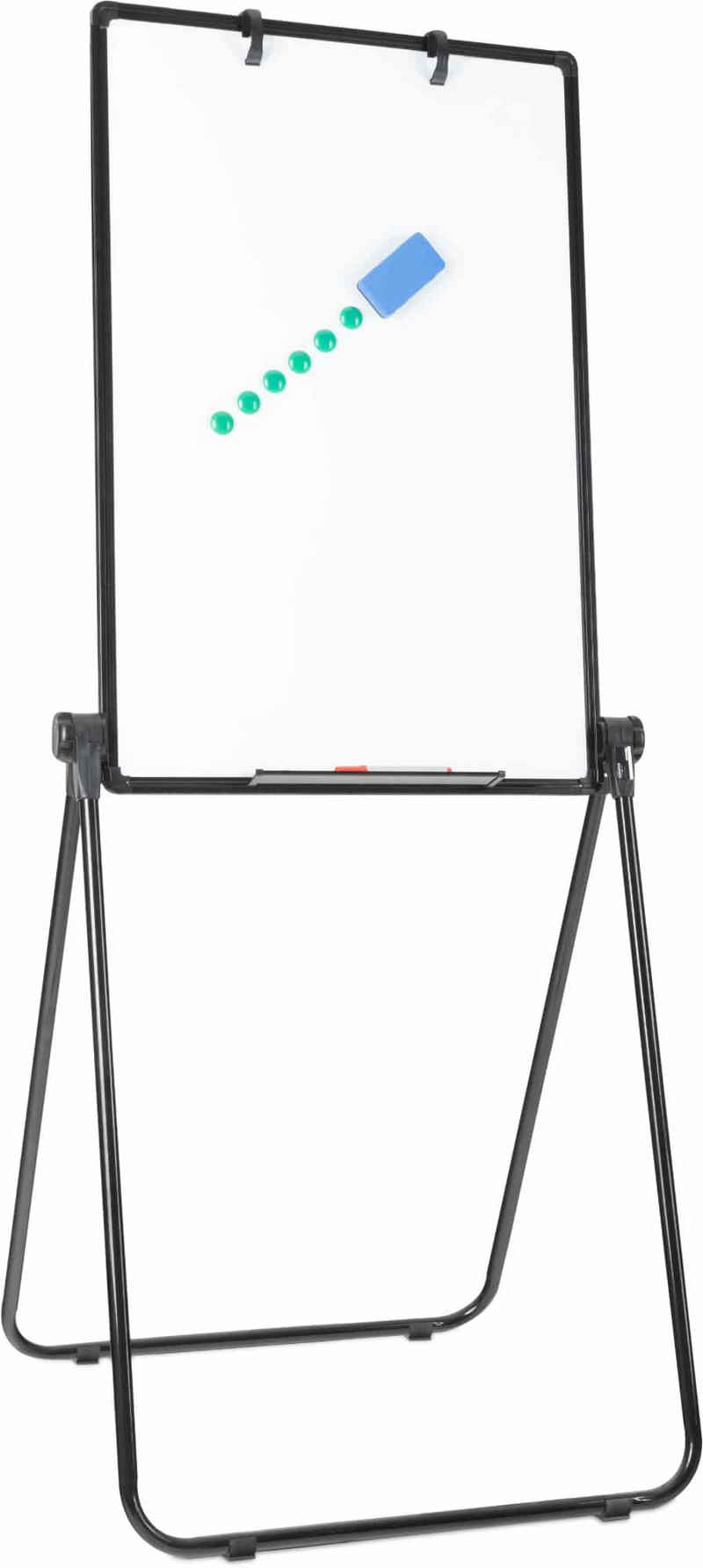 Stagecaptain Magnettafel WBB-9060 Whiteboard, (inkl. Markern, Magneten und Schwamm), drehbares Schreibtafel im Hochformat