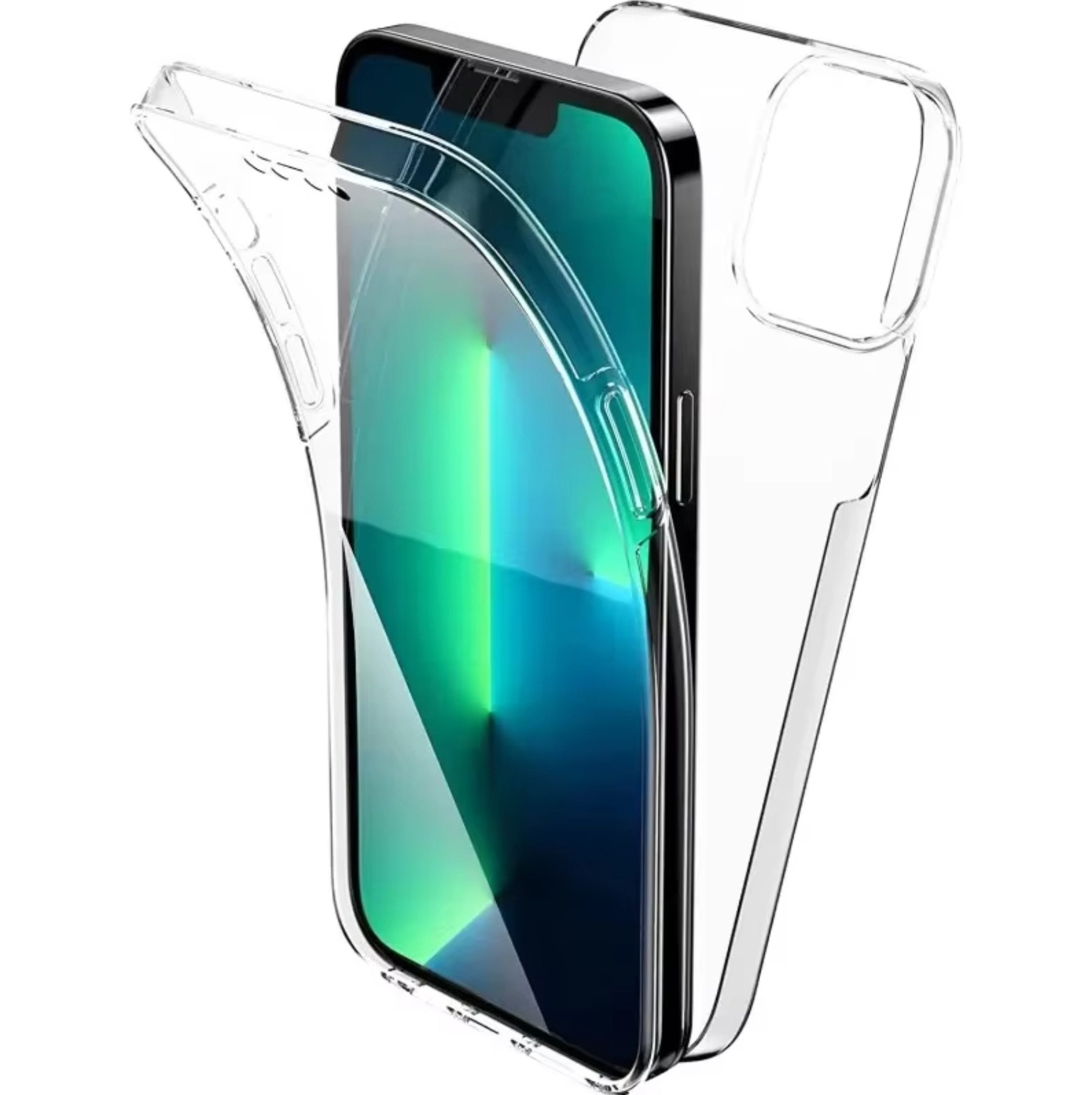 CaseMe Handyhülle Hülle für Apple Iphone Silikon 360 Grad Bumper Für iPhone 14
