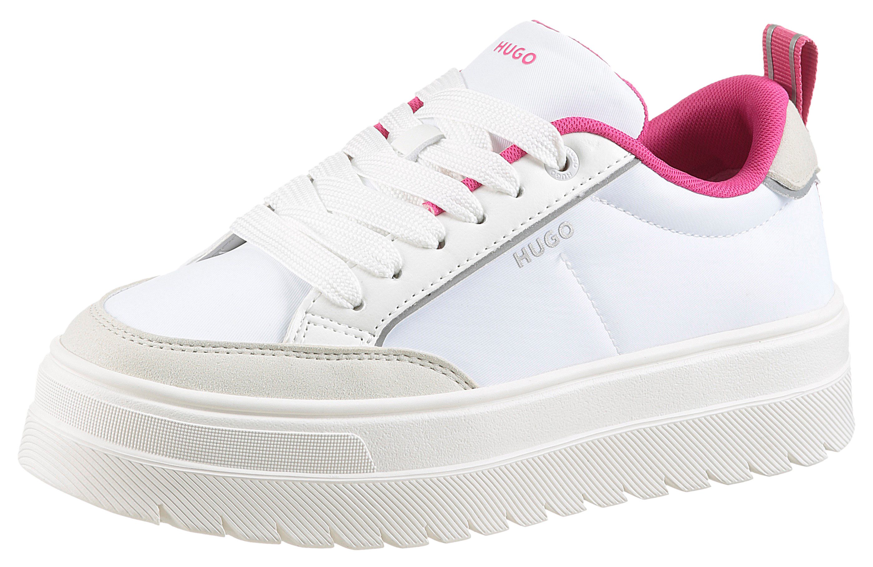 HUGO Lyssa_Tenn Plateausneaker Schnürschuh, Halbschuh, Freizeitsneaker mit günstig online kaufen