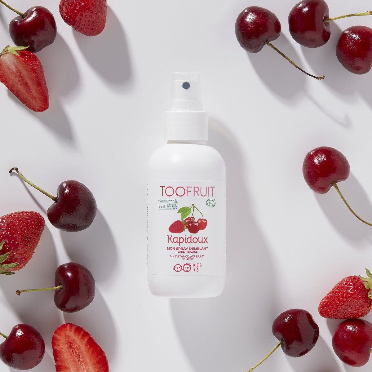 TOOFRUIT Tagescreme Leichtkämmspray Kirsche-Erdbeere