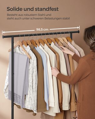 SONGMICS Kleiderständer, Kleiderstange mit Ablage bis 50 kg belastbar