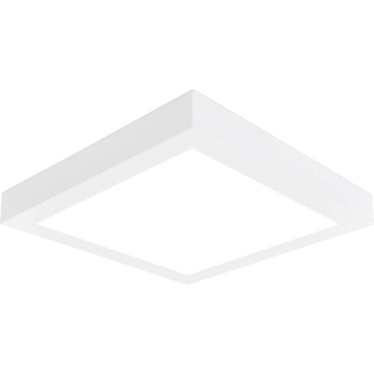 näve Aufbauleuchte Deckenleuchte 1x LED 24W/230V Aluminium Weiß Warmweiß 2200lm 30x30x4cm | Aufbaustrahler