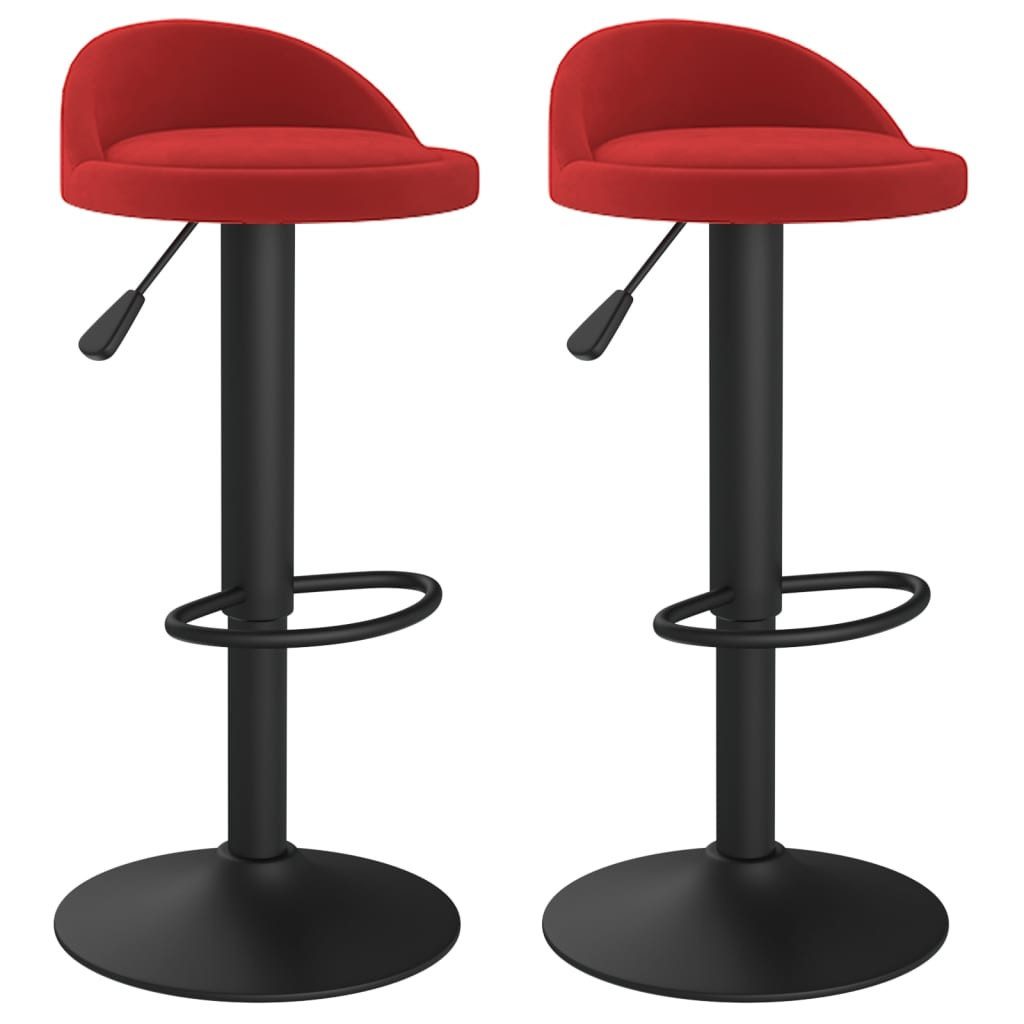 vidaXL Barhocker Barhocker 2 Stk. Weinrot günstig online kaufen