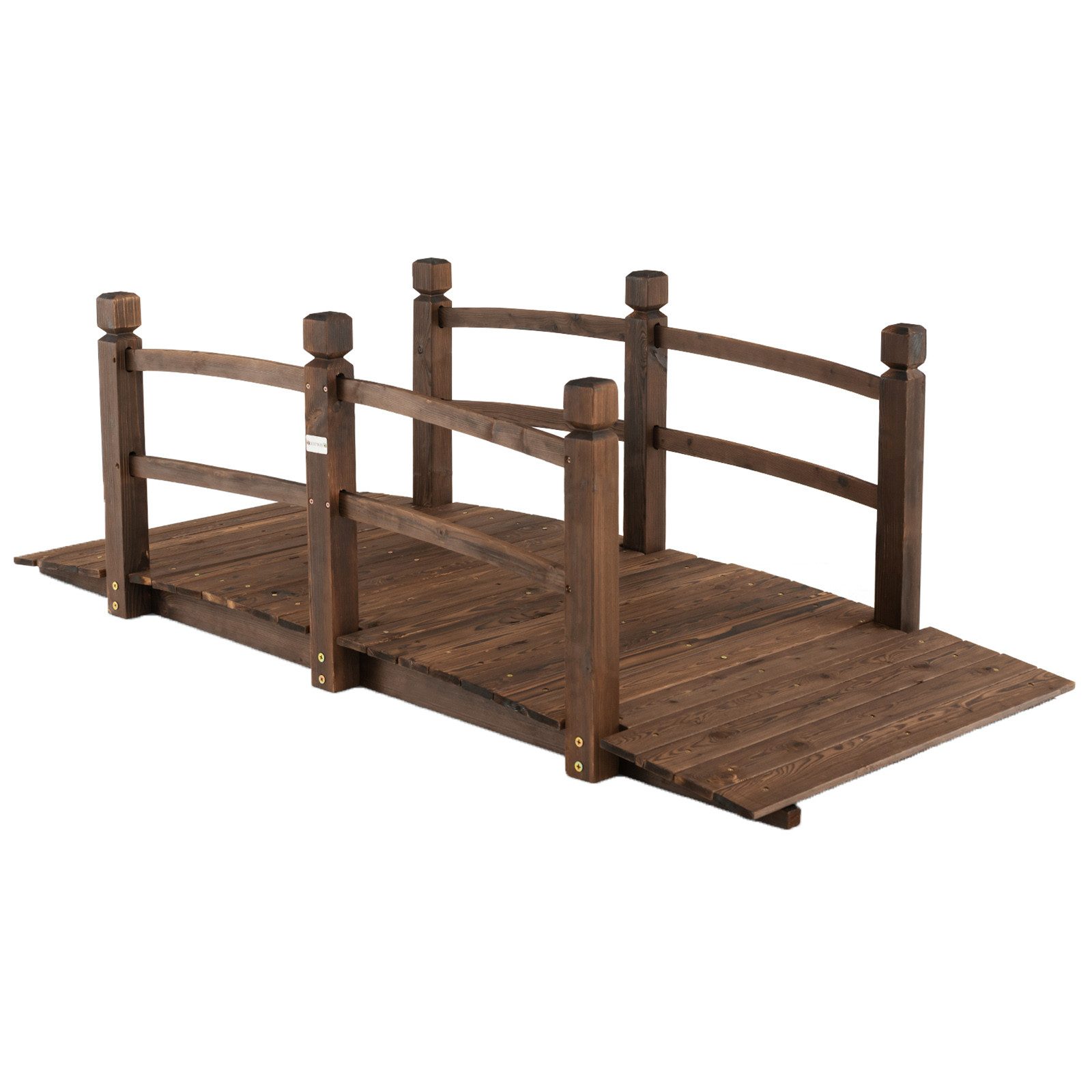 COSTWAY Zierbrücke Gartenbrücke, Holzbrücke, Gartenbrücke, aus günstig online kaufen