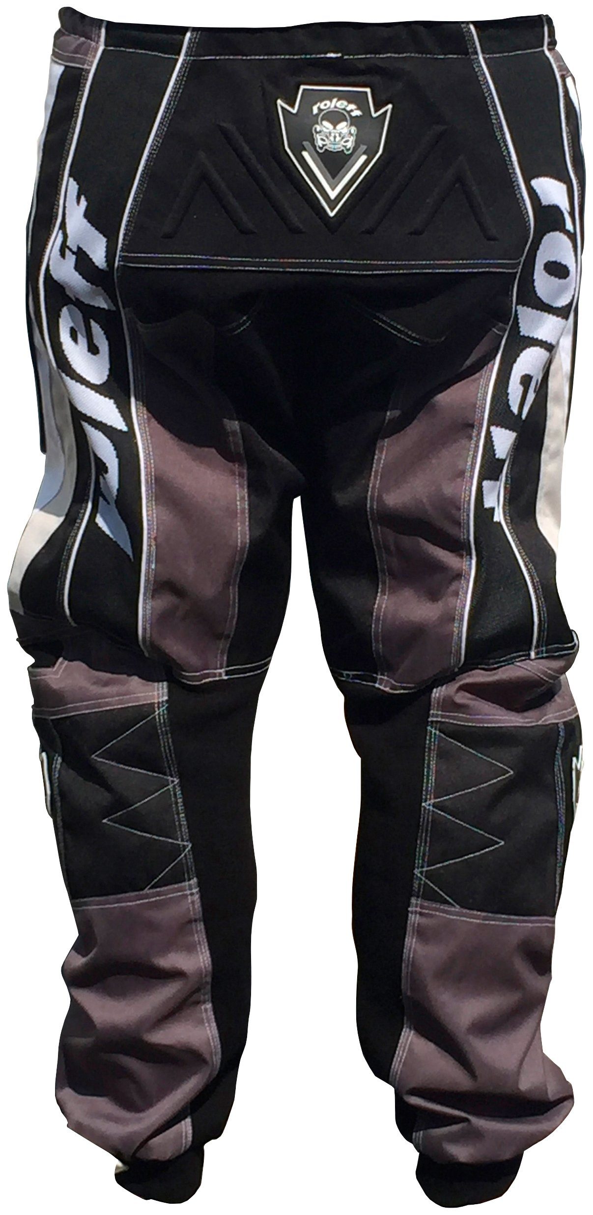 Sport Schutzkleidung roleff Motorradhose RO 865 2 herausnehmbare Dämpfungspolster