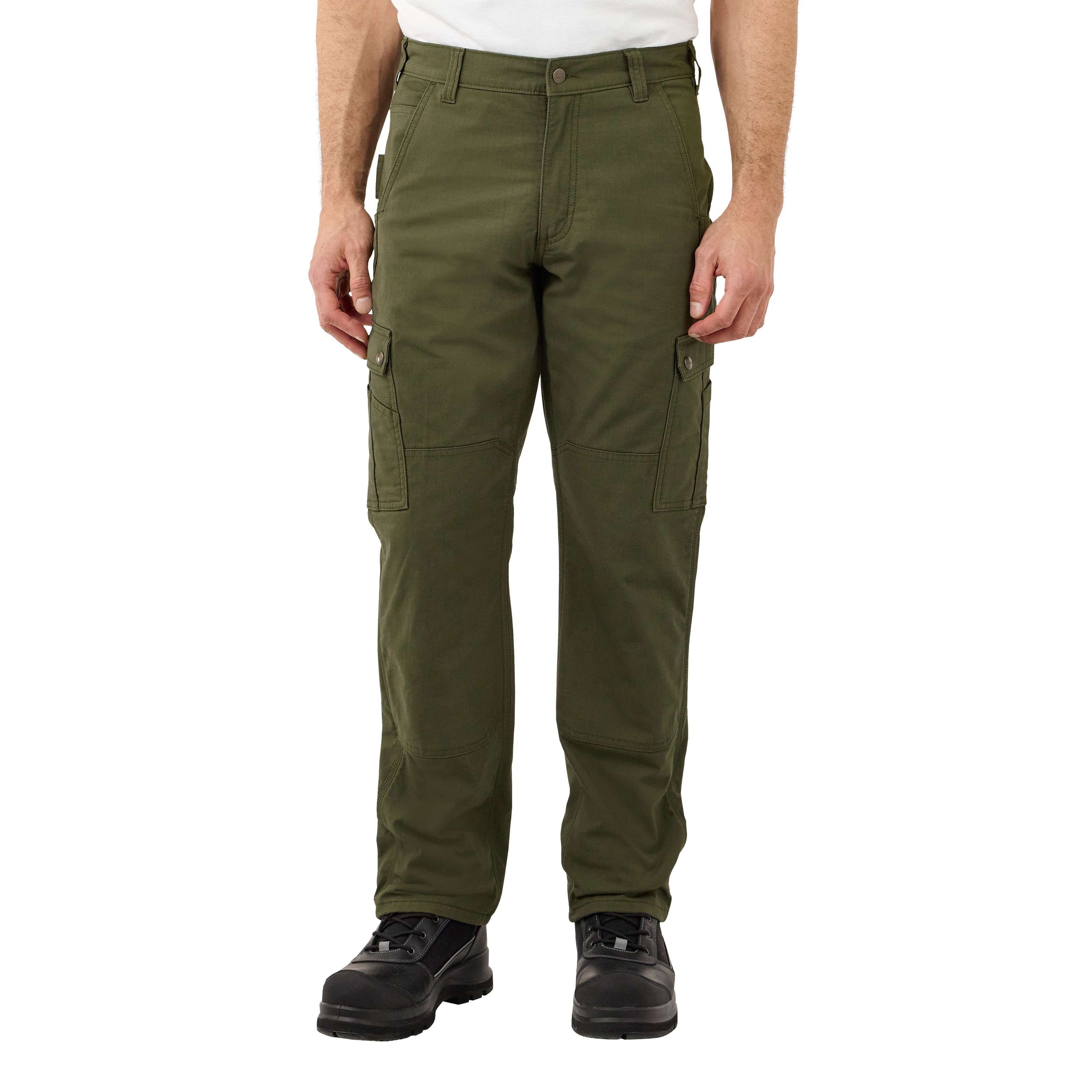 Carhartt Arbeitshose Carhartt RIPSTOP CARGO FLEECE LINED WORK PANT 105491 (1-tlg) basil