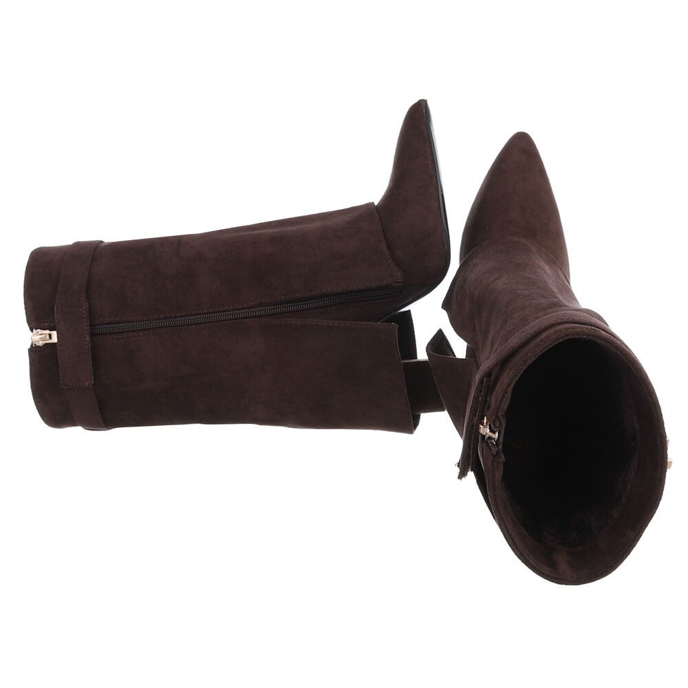 Ital-Design Modische Stiefeletten mit hohem Schaft für Damen High-Heel-Stie günstig online kaufen