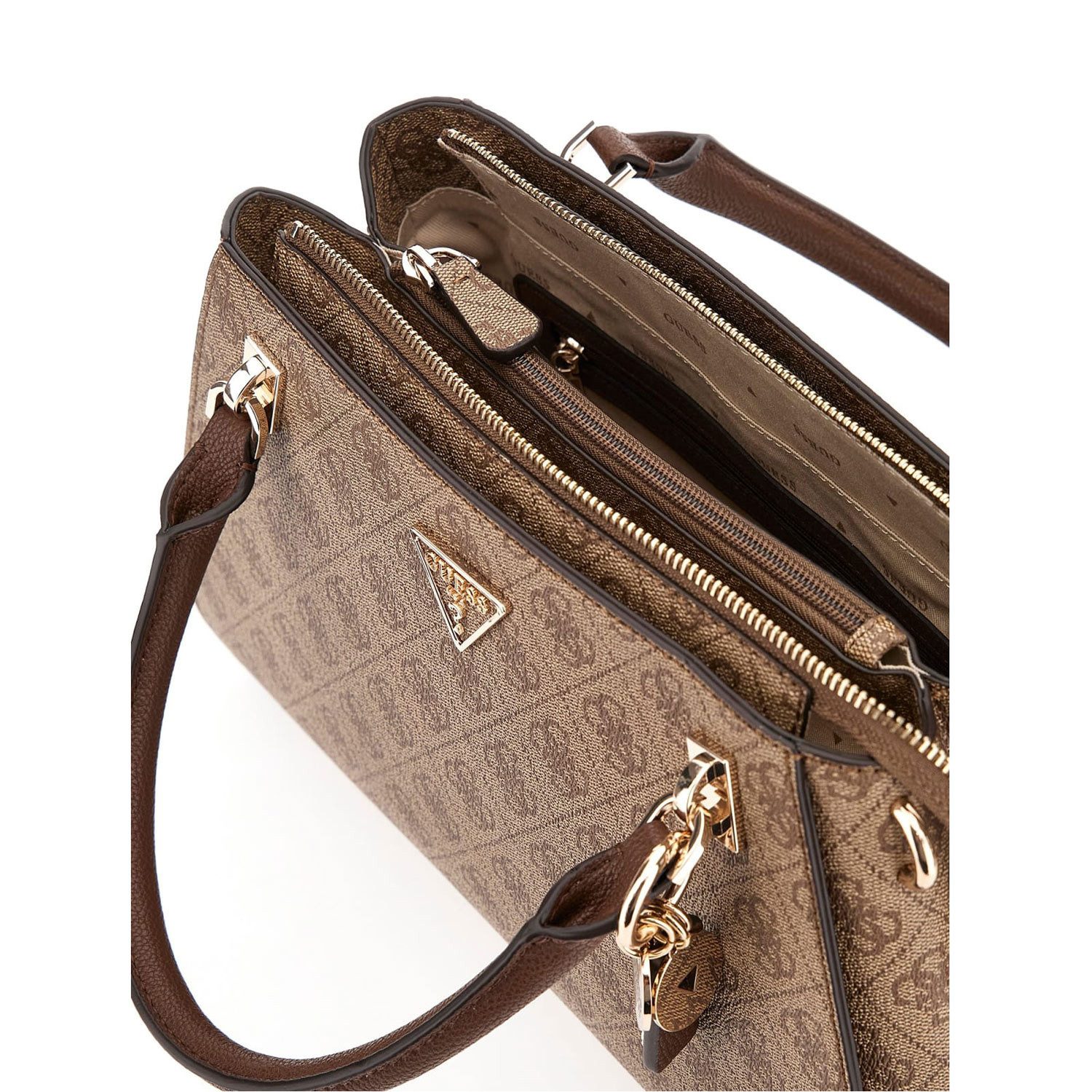 Guess Umhängetasche GUESS Handtasche Noelle II Latte Logo (1, 1-tlg., 1)
