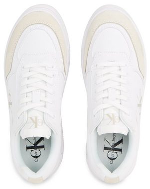 Calvin Klein Jeans BOLD PLATF LOW LACE MIX ML BTW Plateausneaker mit Logoschriftzug an der Seite, Freizeitschuh, Halbschuh, Schnürschuh