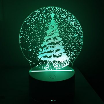 Little Lorien Nachtlicht weihnachtsmann Kindernachtlicht Multicolor für Mädchen und Jungen, 16 Farbe