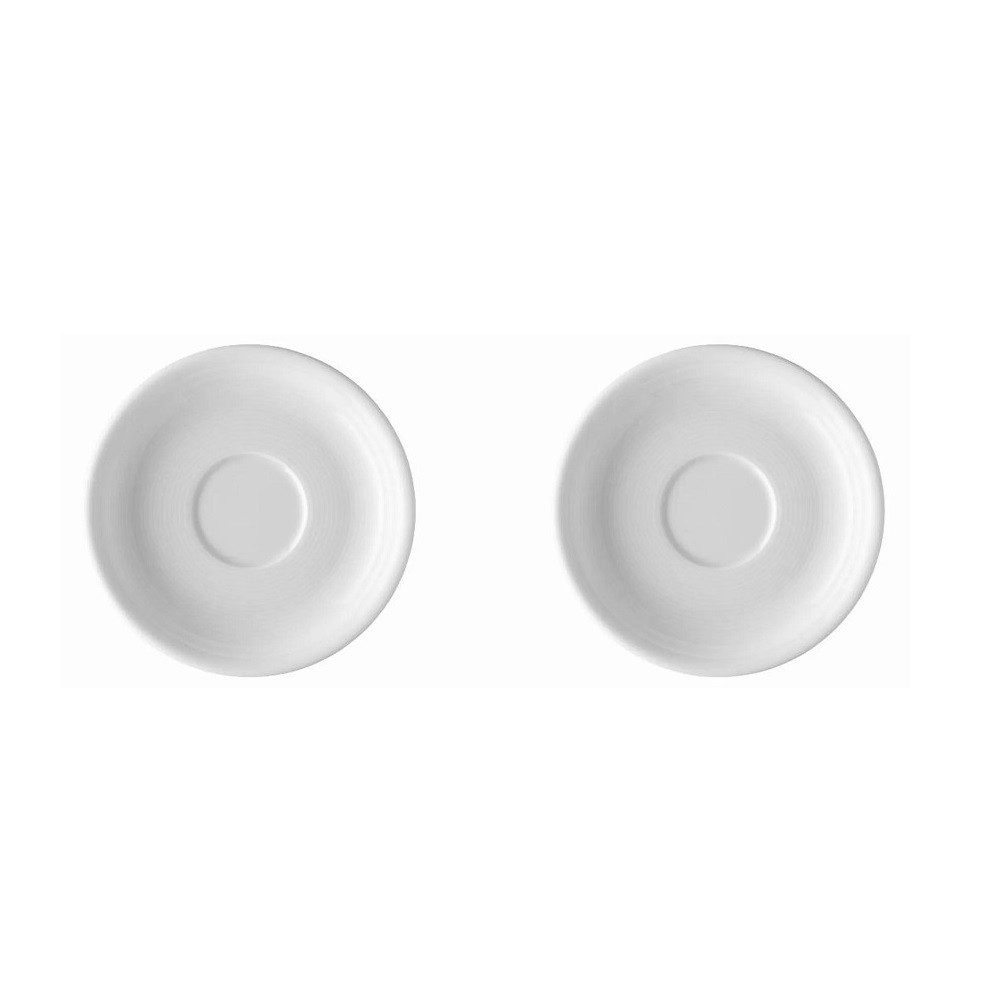 Thomas Porzellan Untertasse Thomas Trend Weiss Kaffeeuntertasse Ø 14 cm 2er Set