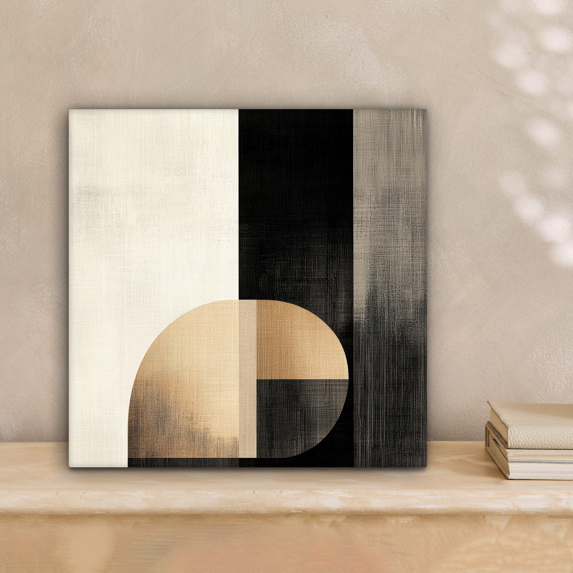 OneMillionCanvasses® Leinwandbild Formen - Modern - Schwarz, Fotodruck (1 S günstig online kaufen