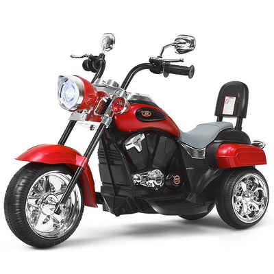 COSTWAY Elektro-Kindermotorrad »6V Kindermotorrad, Elektrisches Motorrad«, mit Hupe & Vor-und Rückwärtsschalter, bis 30kg