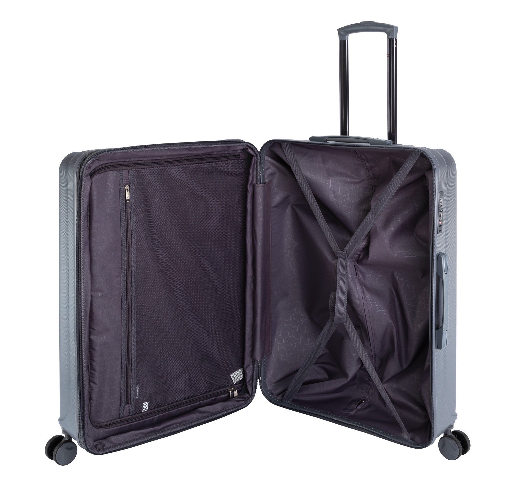 Travelhouse Hartschalen-Trolley Porto, 4 Rollen, Dehnfalte günstig online kaufen