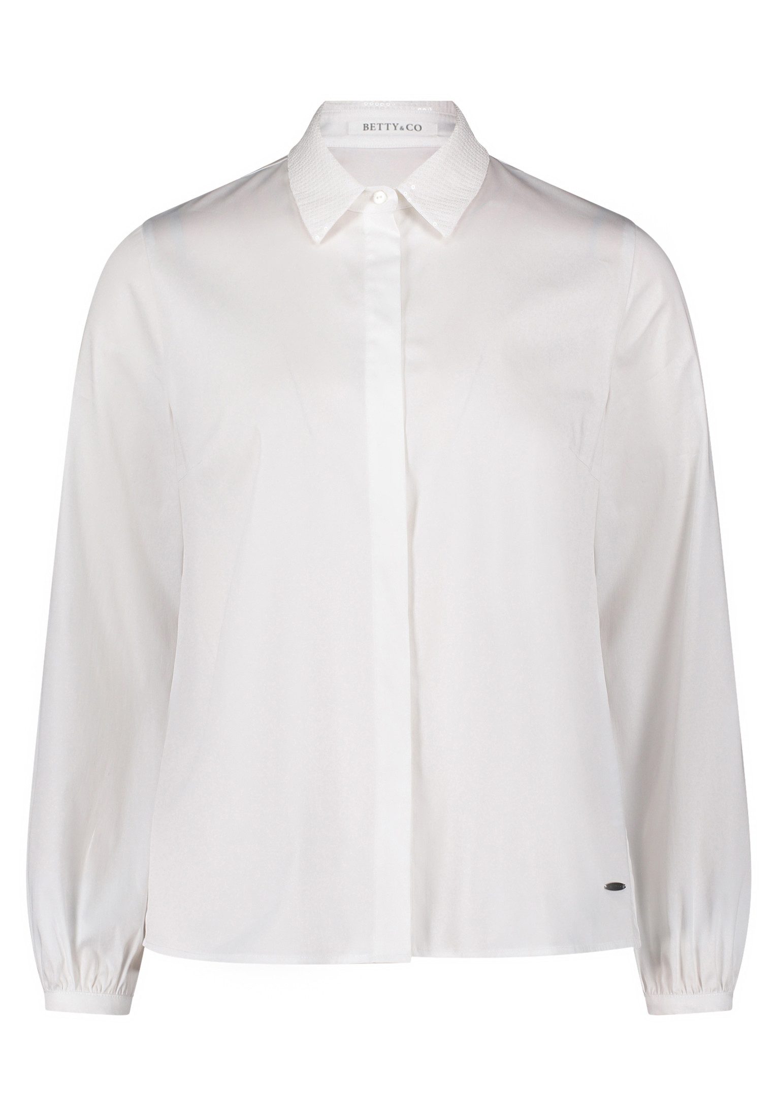 Betty&Co Hemdbluse Damen Hemdbluse mit Pailletten günstig online kaufen