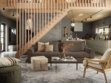furninova Big-Sofa Grande Double Day LC, abnehmbarer Hussenbezug, im skandinavischen Design, Breite 266 cm