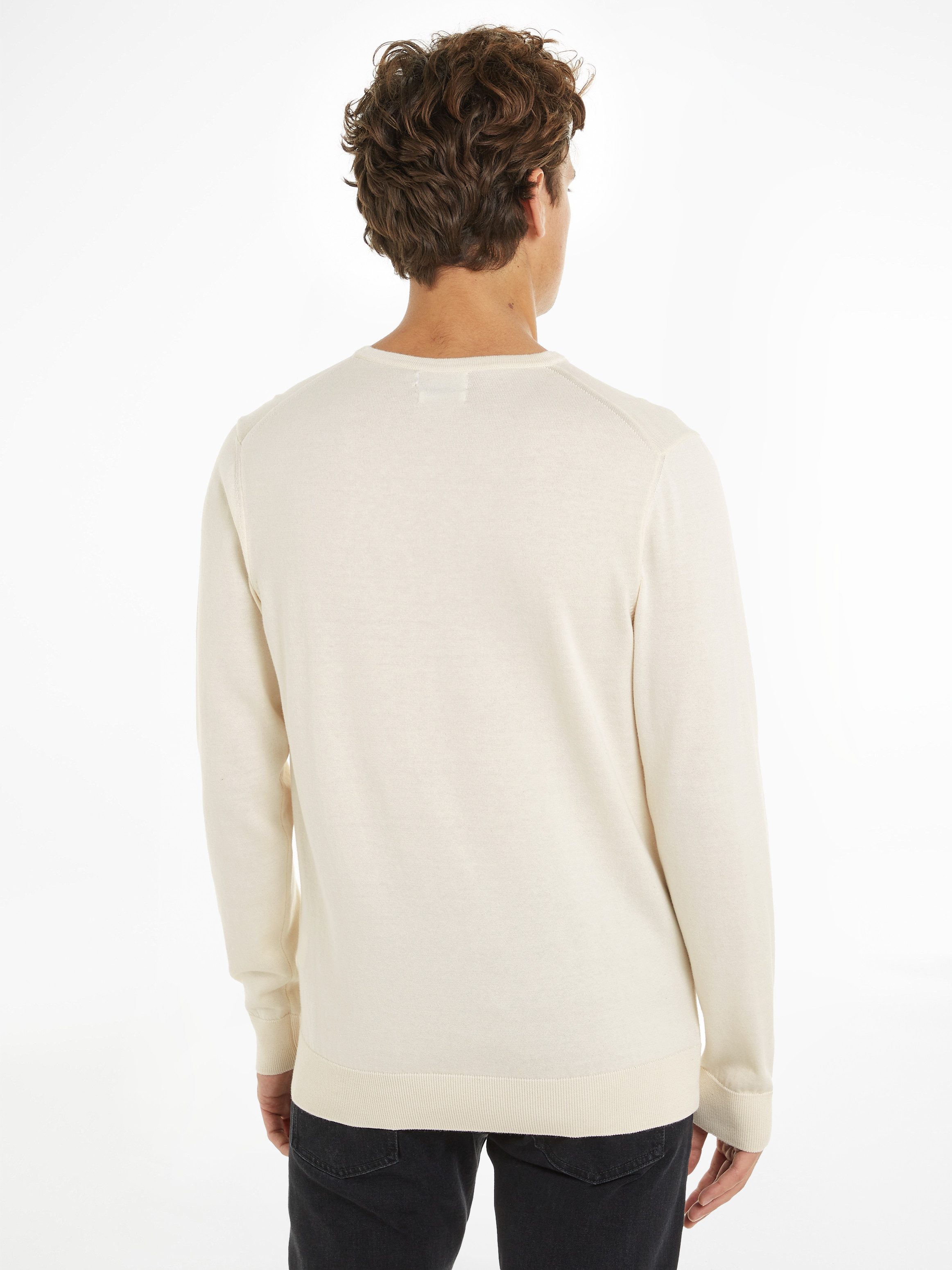 Calvin Klein Rundhalspullover COTTON SILK BLEND günstig online kaufen