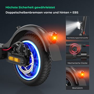 iSinwheel E-Scooter mit Straßenzulassung, Elektroroller mit 8.5Zoll, Stoßdämpfung, 350,00 W, 20,00 km/h, klappbar, Duales Bremssystem, Belastung bis 120kg