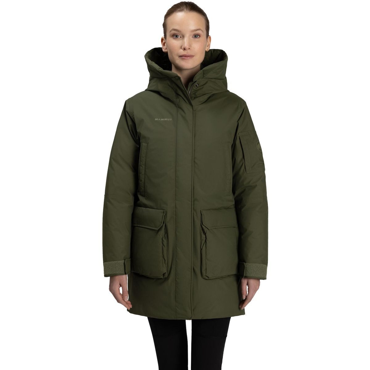 Mammut Outdoorjacke Floeberg Hardshell Thermo Hooded Coat Women Eleganter, wetterfester Damenmantel mit verantwortungsvoll gewonnener
