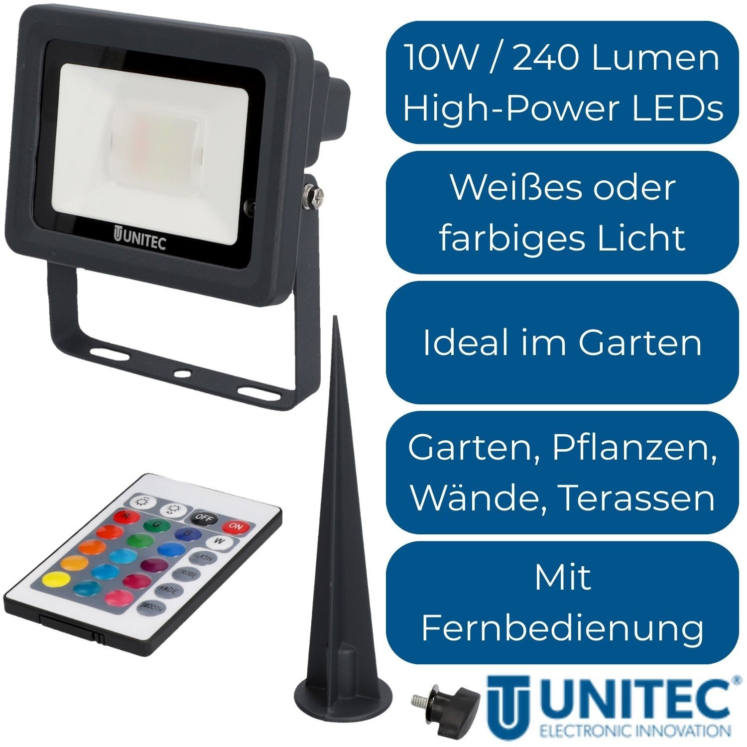 Led Strahler Aussen Farbig