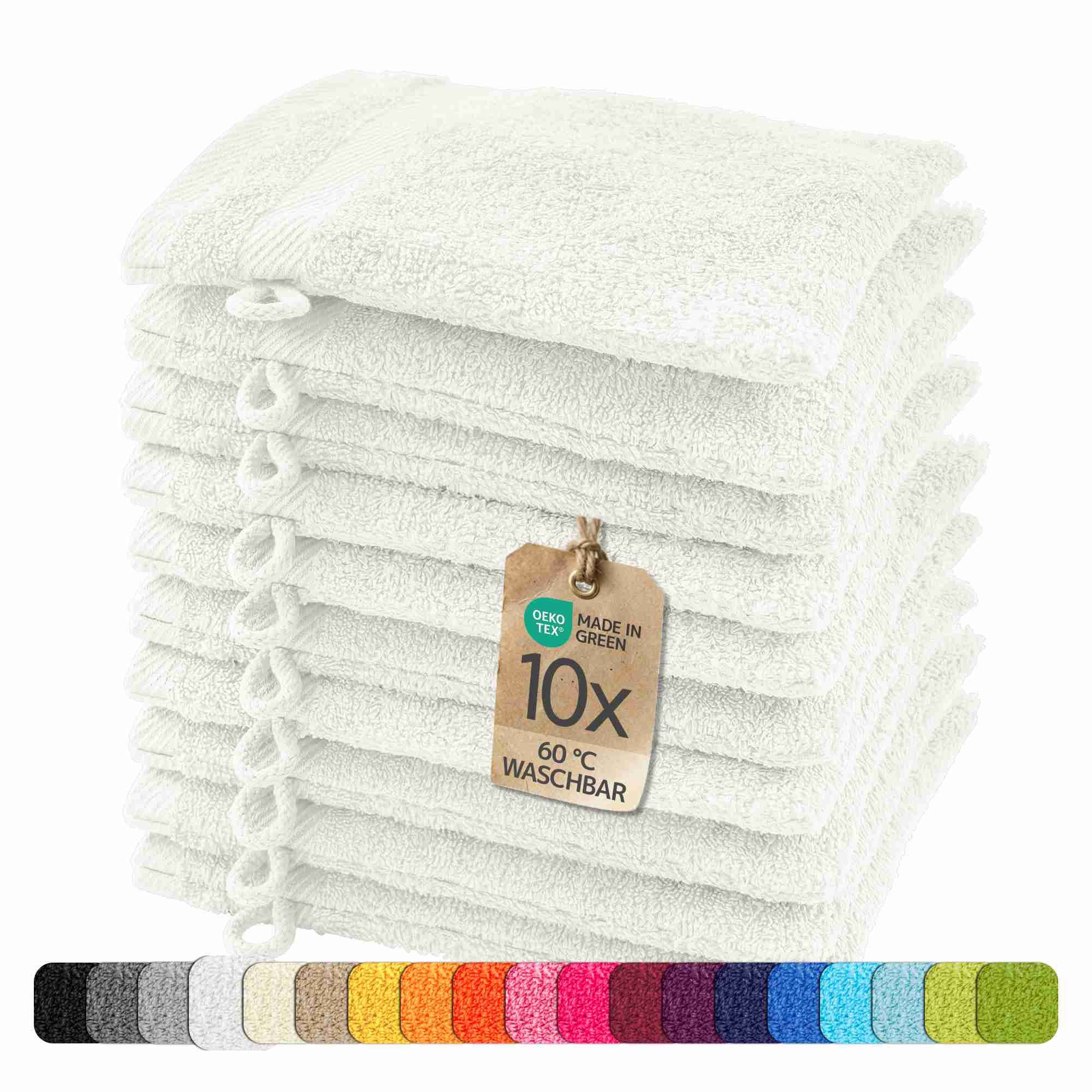 etérea Himmlische Qualität Handtücher etérea 10er Pack Handtücher Carli Handtuch Bulkset, Baumwolle (Packung, 10-St)