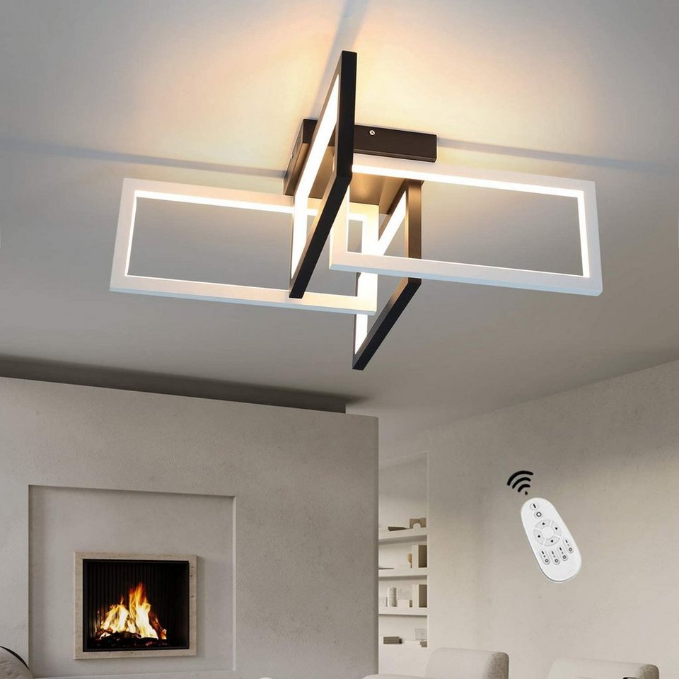 ZMH LED Deckenleuchte »Deckenlampe 88w Dimmbar Modern Quadrat-Design ...