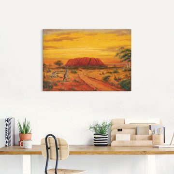 Artland Leinwandbild Australisches Tal, Australien (1 St), auf Keilrahmen gespannt