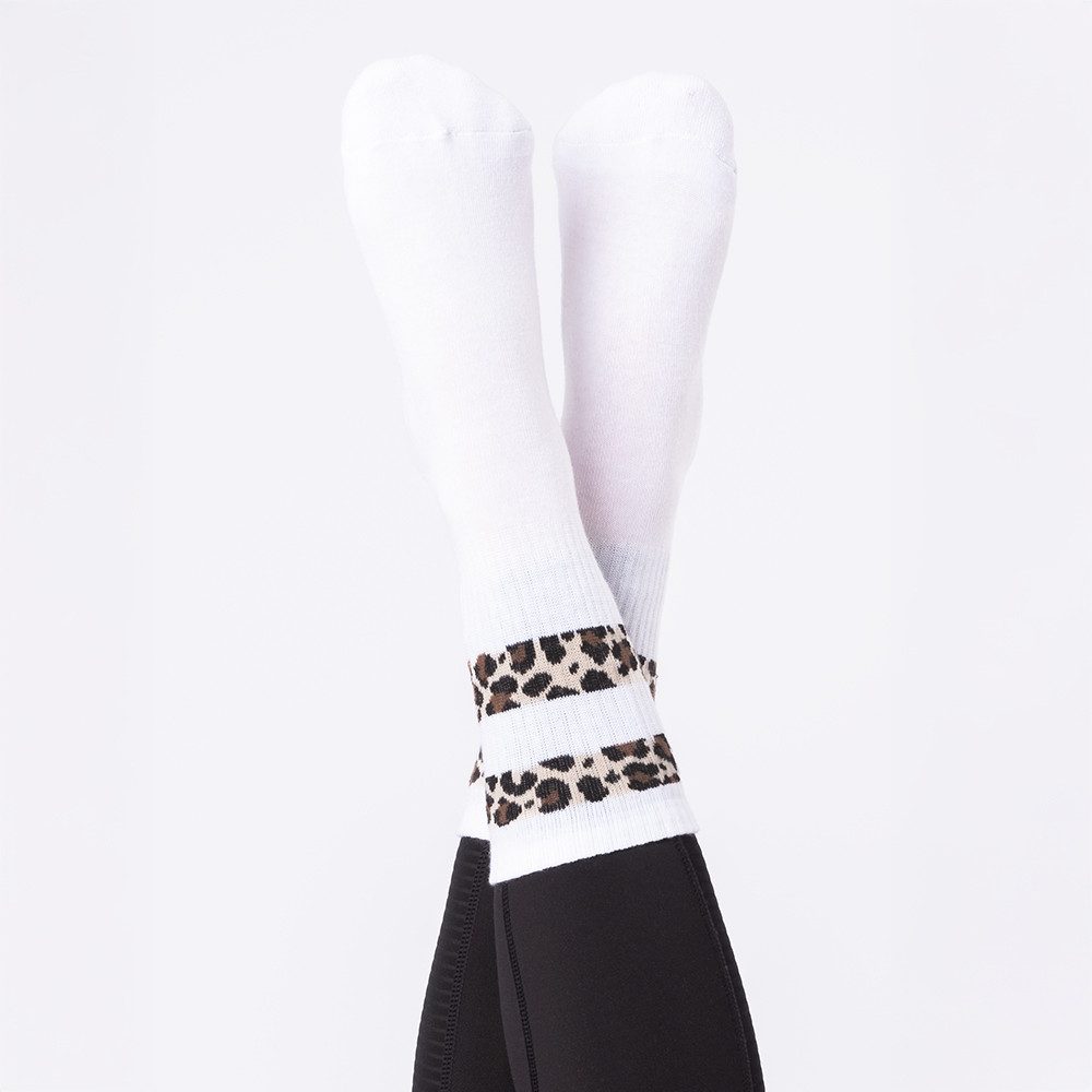 OCCULTO Tennissocken Occulto Damen Leoparden Muster Tennis Socken 6er Pack günstig online kaufen