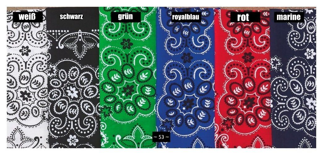 Bandana XL Paisley Tuch 70 x 70 cm