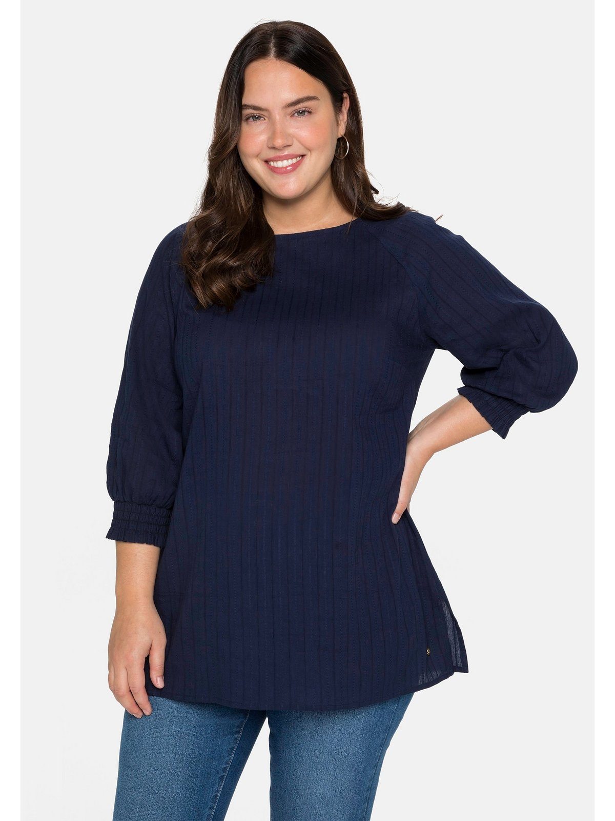 Sheego Tunika Große Größen in Strukturqualität