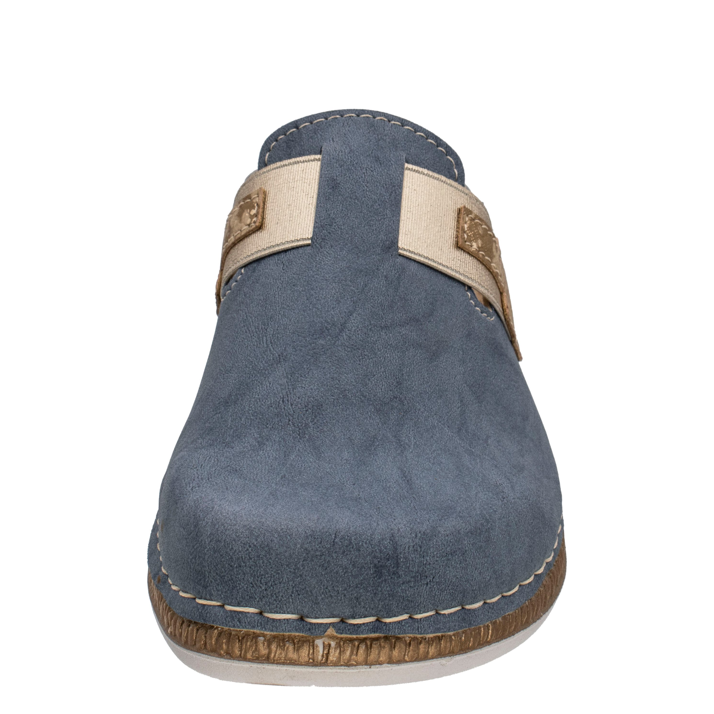 Fischer-Markenschuh Steffi Pantolette aus Vegano (Lederimitat), mit Fleecefutter, gepolstertes Fußbett – Bild 4 von 5