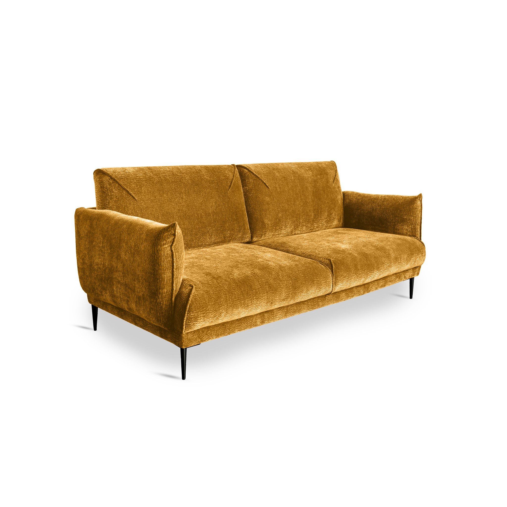 Fun Möbel 2-Sitzer Sofa Designersofa MADISON 2-Sitzer Stoff, Rücken echt bezogen