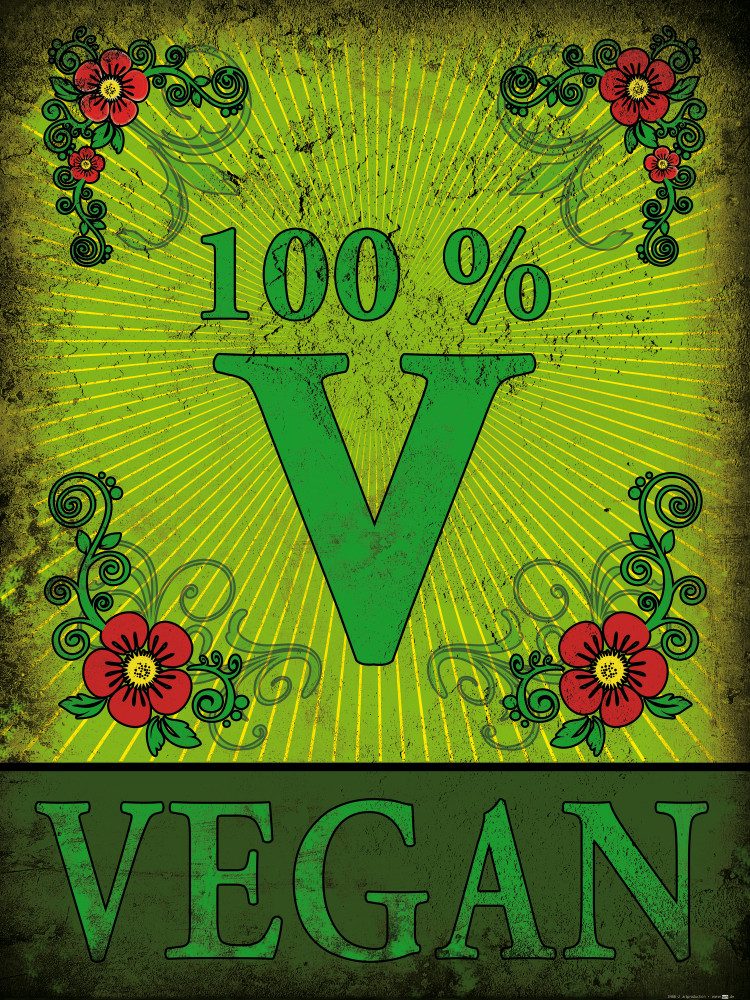 1art1 Poster Kochkunst Kunstdruck Bild - 100% Vegan (80 x 60 cm)