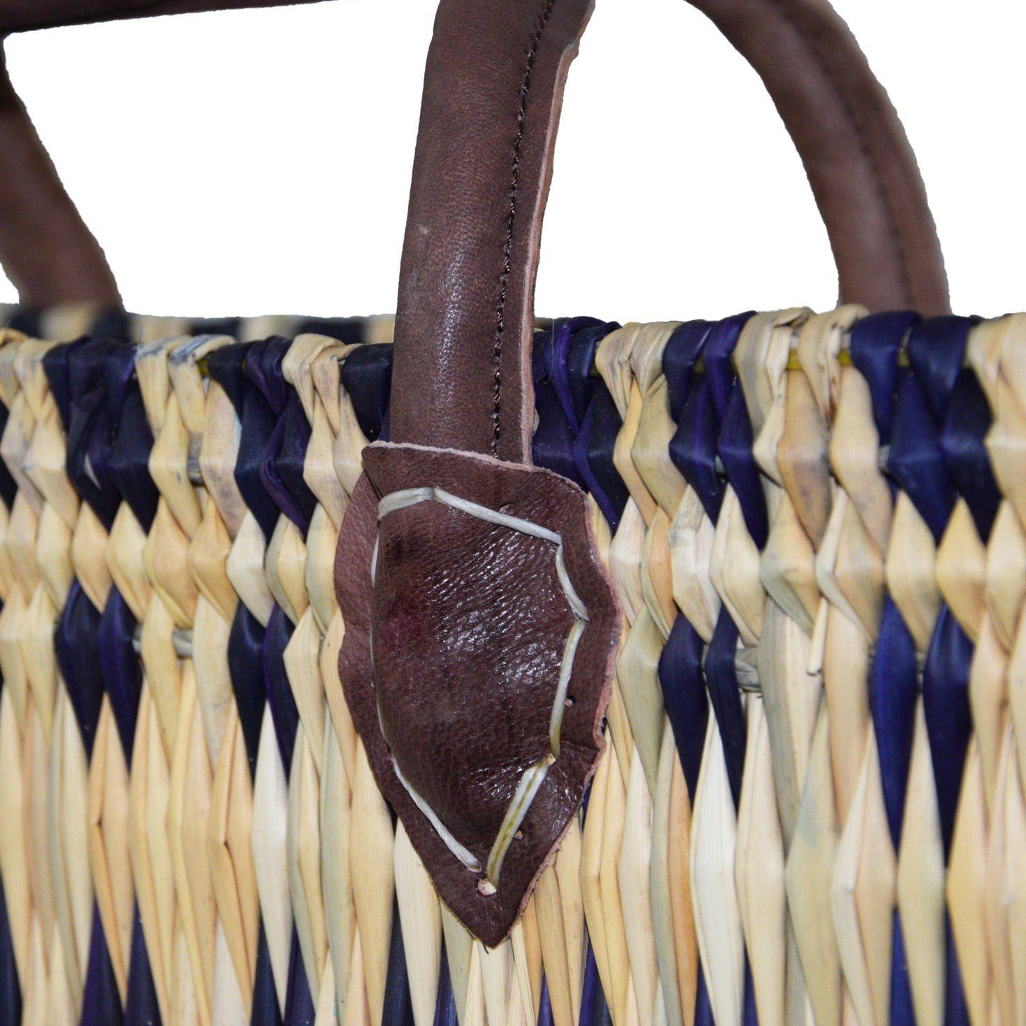 SIMANDRA Einkaufskorb Seegras klein langer Trageriemen, 4,5 l