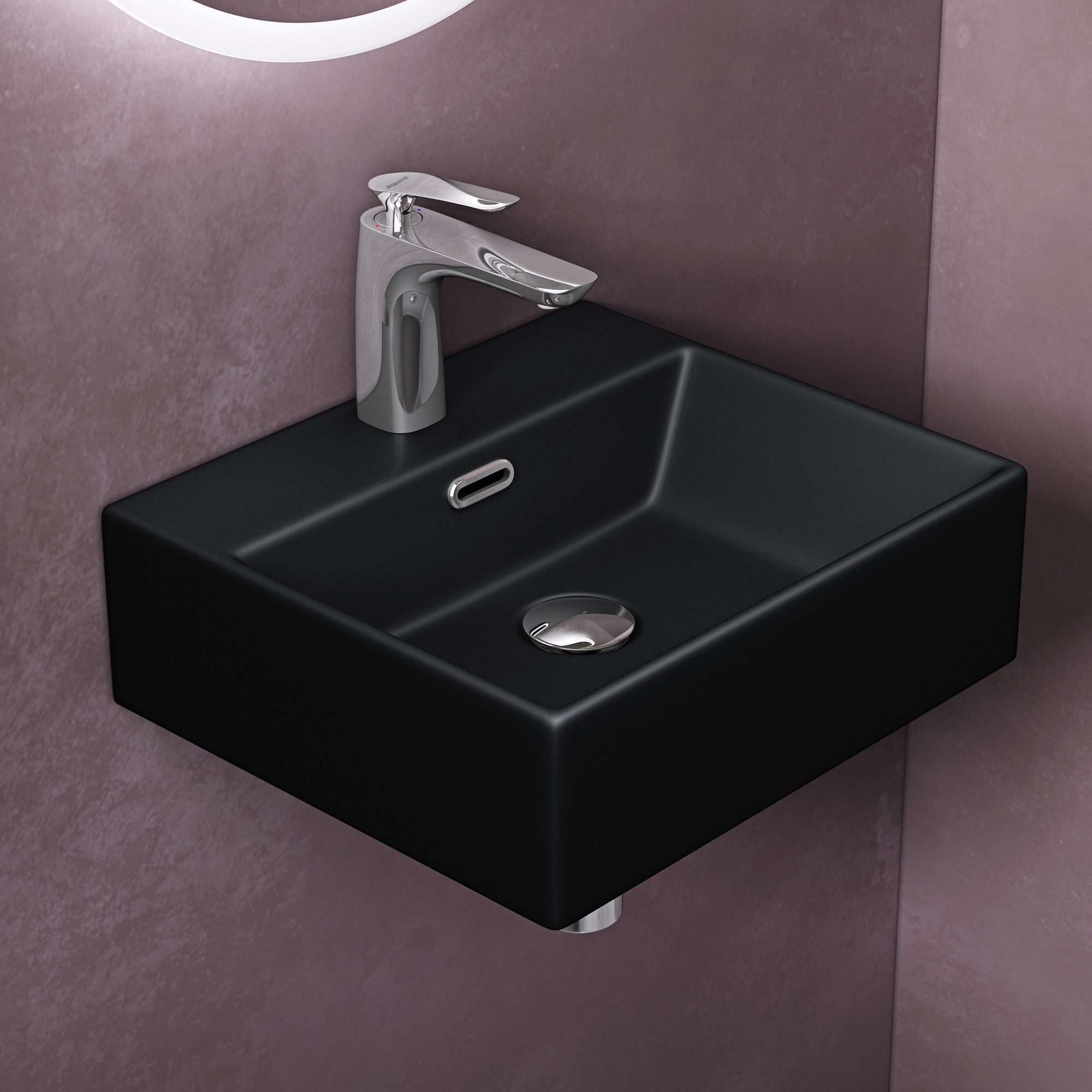 doporro Waschbecken Aufsatzwaschbecken keramik Hängewaschbecken Badezimmer günstig online kaufen