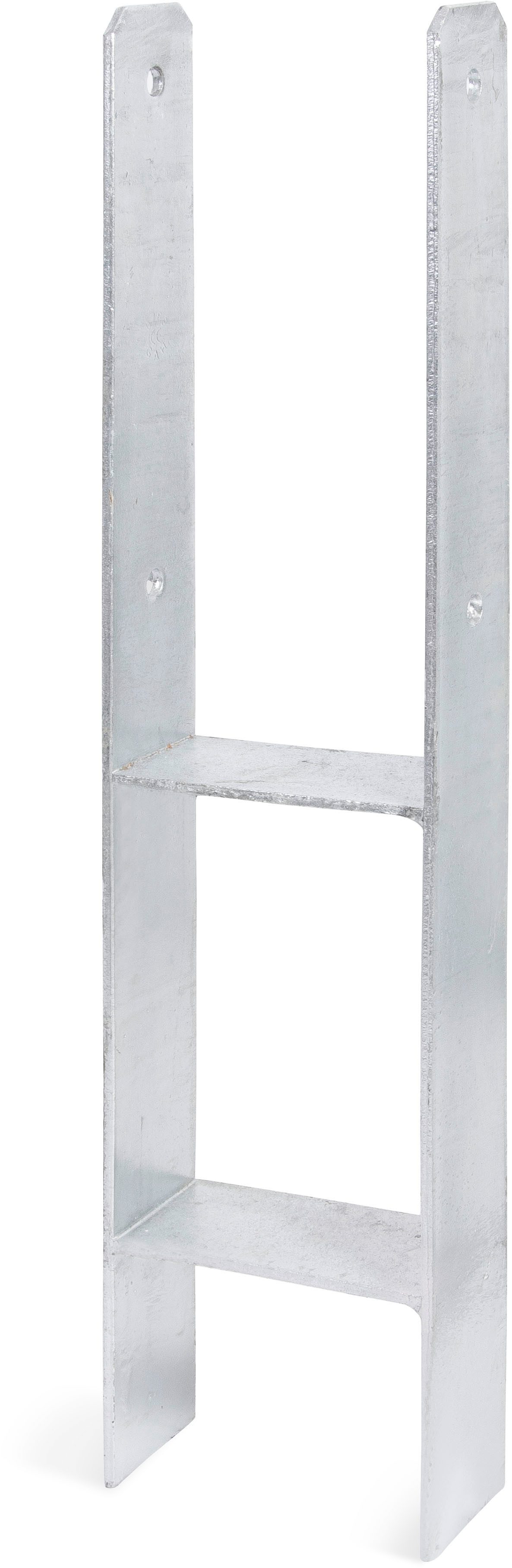 Alberts H-Pfostenanker, zum Einbetonieren, Materialstärke 5 mm, lichte Breite 116 mm, Höhe 600 mm