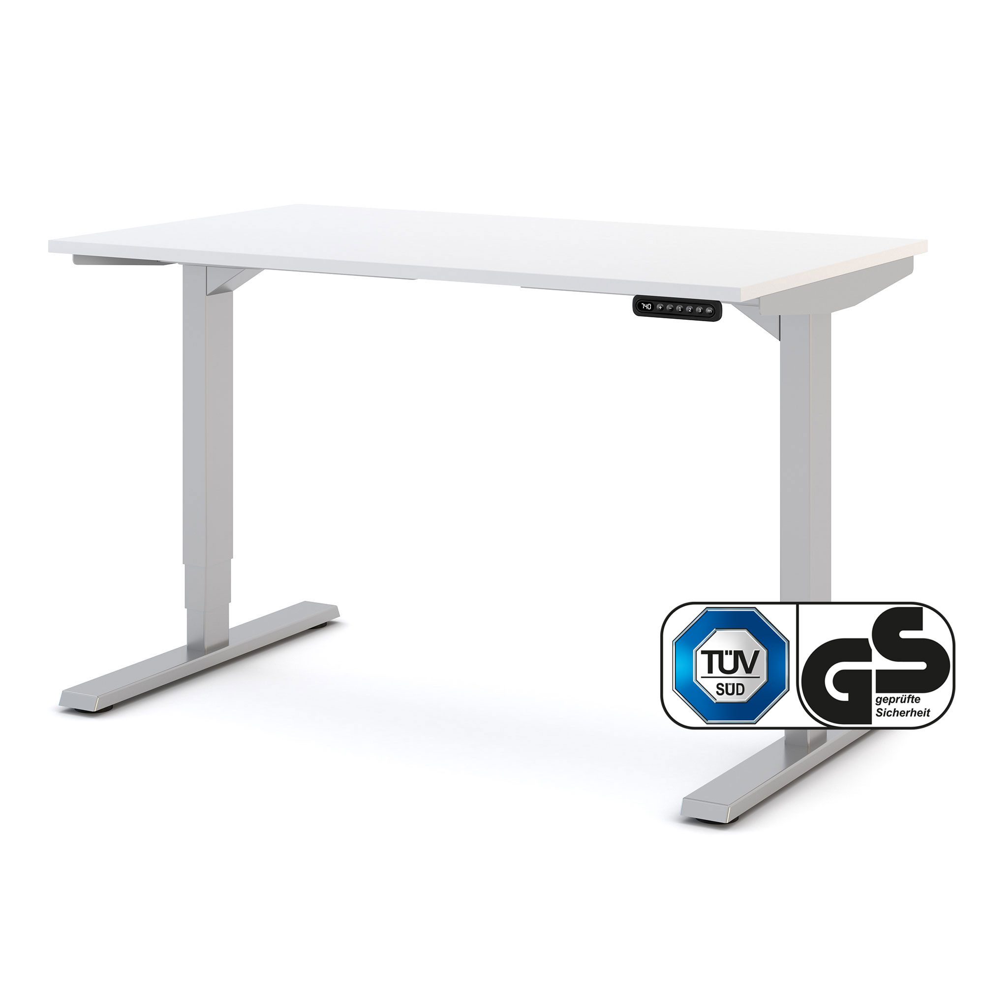 ASSMANN Büromöbel Schreibtisch Y-LINE, 120x70cm Weiß günstig online kaufen